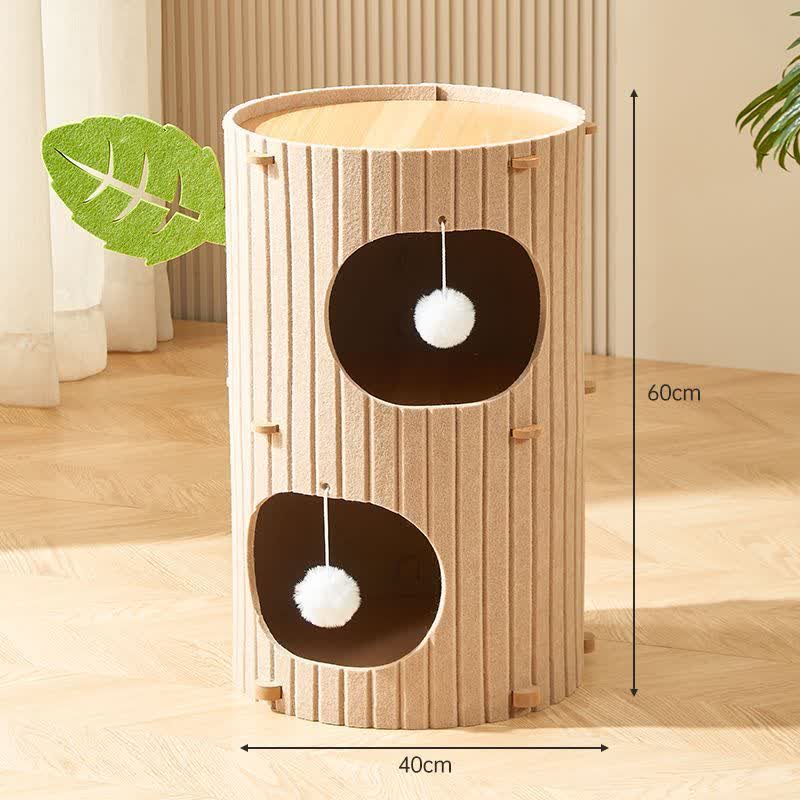Arbre à chat résistant aux rayures Condo Barrel Tower