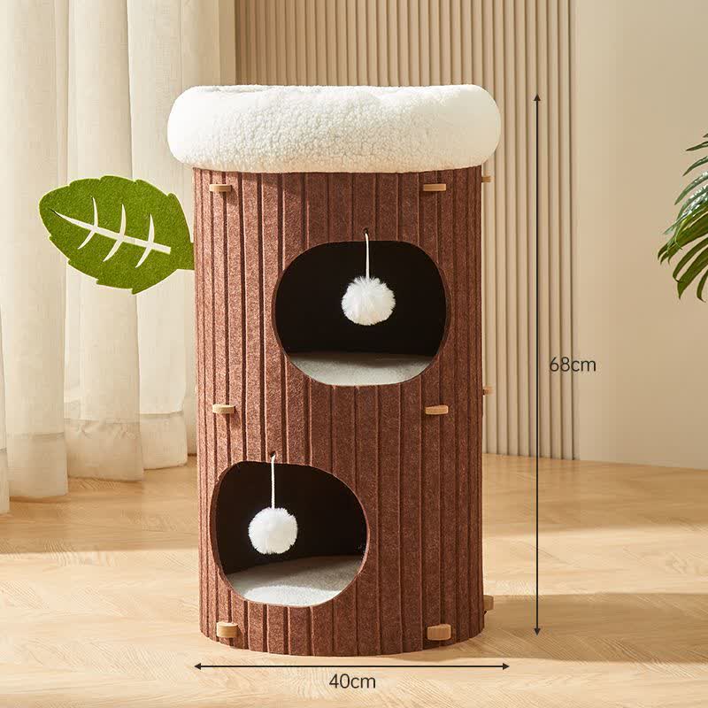 Arbre à chat résistant aux rayures Condo Barrel Tower