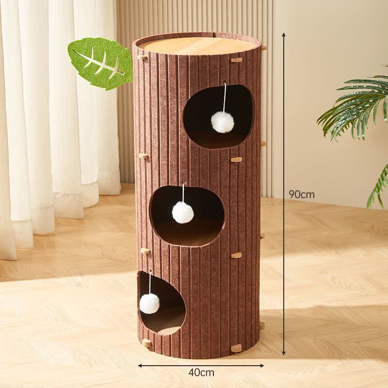 Arbre à chat résistant aux rayures Condo Barrel Tower