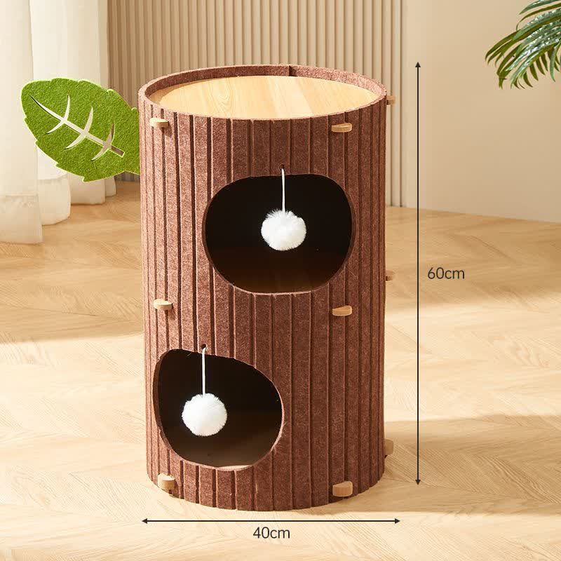 Arbre à chat résistant aux rayures Condo Barrel Tower
