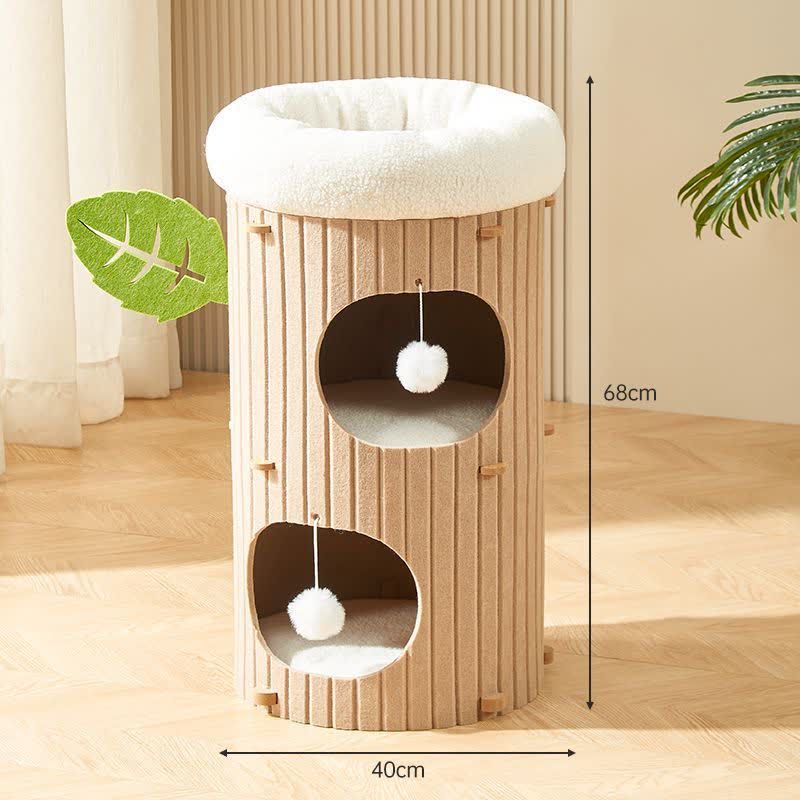 Arbre à chat résistant aux rayures Condo Barrel Tower