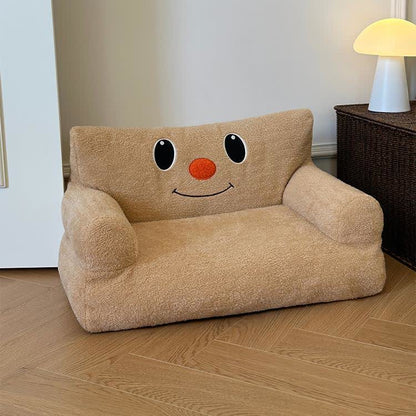 Canapé-lit en peluche pour animaux de compagnie, mignon, amovible et lavable