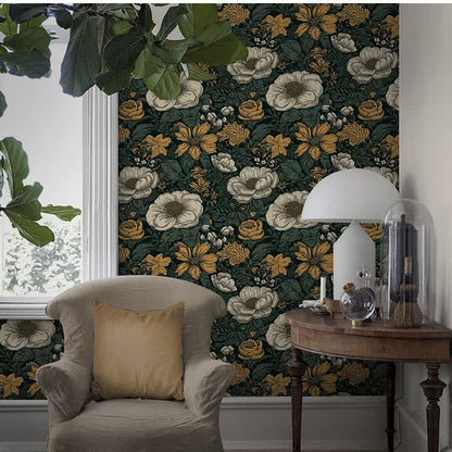 Autocollant mural résistant à l'usure Motif plantes tropicales