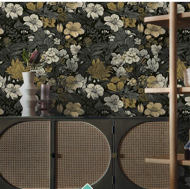Autocollant mural résistant à l'usure Motif plantes tropicales