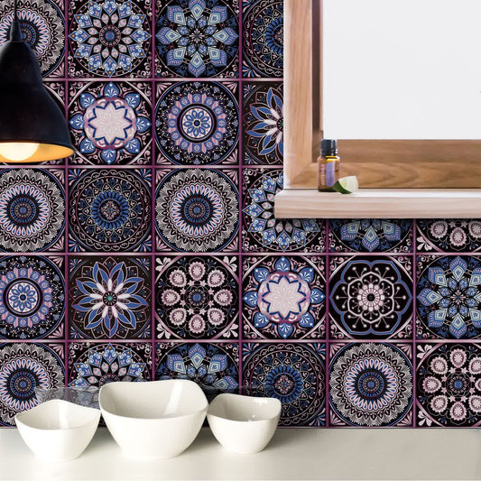 Autocollants muraux Mandala à décoller et coller (10 pièces)