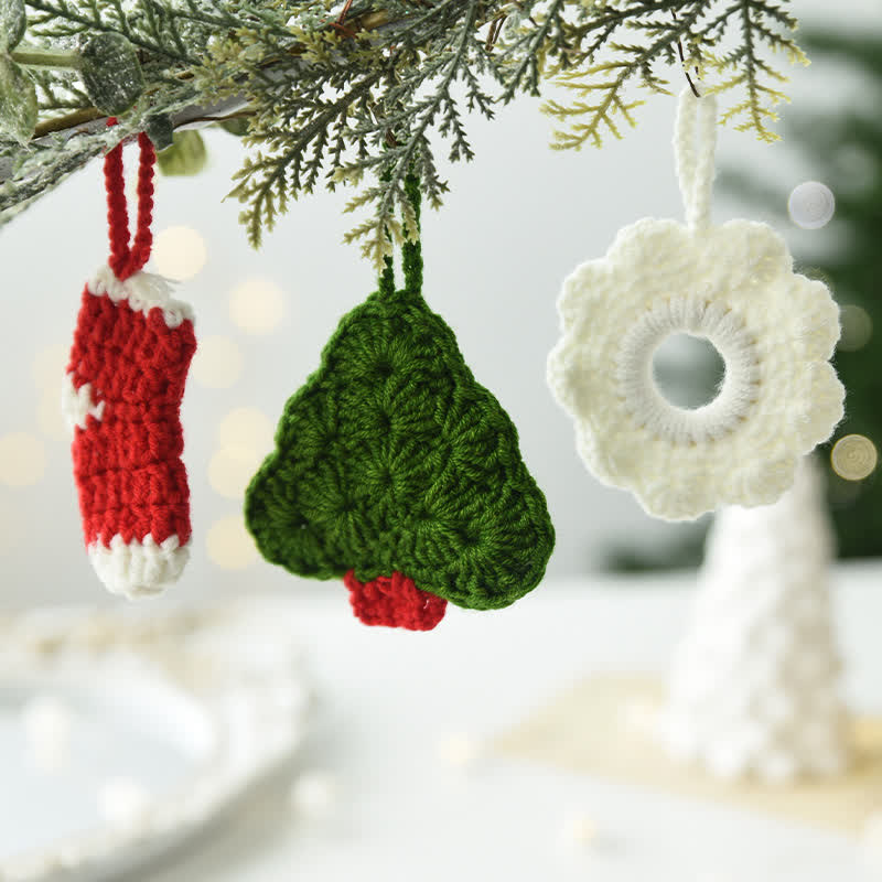 Cadeau de Noël tissé à la main, décoration d'intérieur, ornement