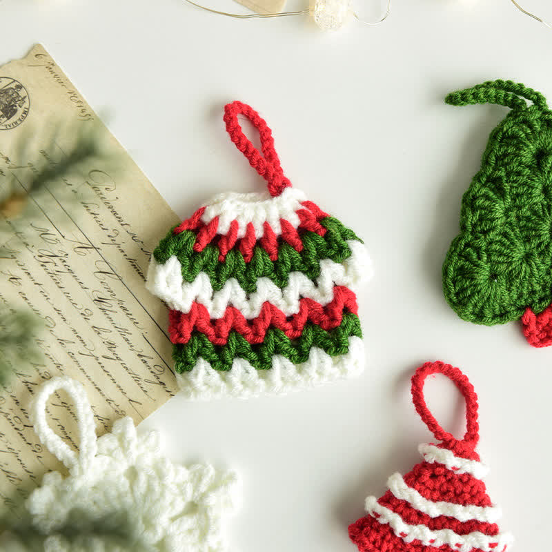 Cadeau de Noël tissé à la main, décoration d'intérieur, ornement