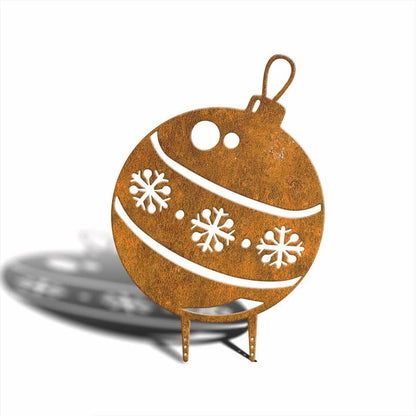 Décoration d'intérieur rouillée avec motif de Noël