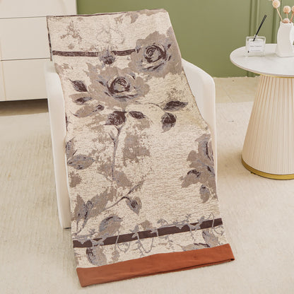 Couverture douillette en gaze de coton à motif de roses