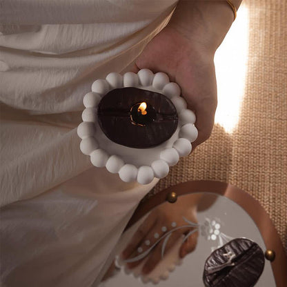 Bougie parfumée créative avec motif de grain de café pour la décoration de la maison