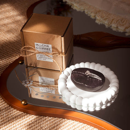Bougie parfumée créative avec motif de grain de café pour la décoration de la maison
