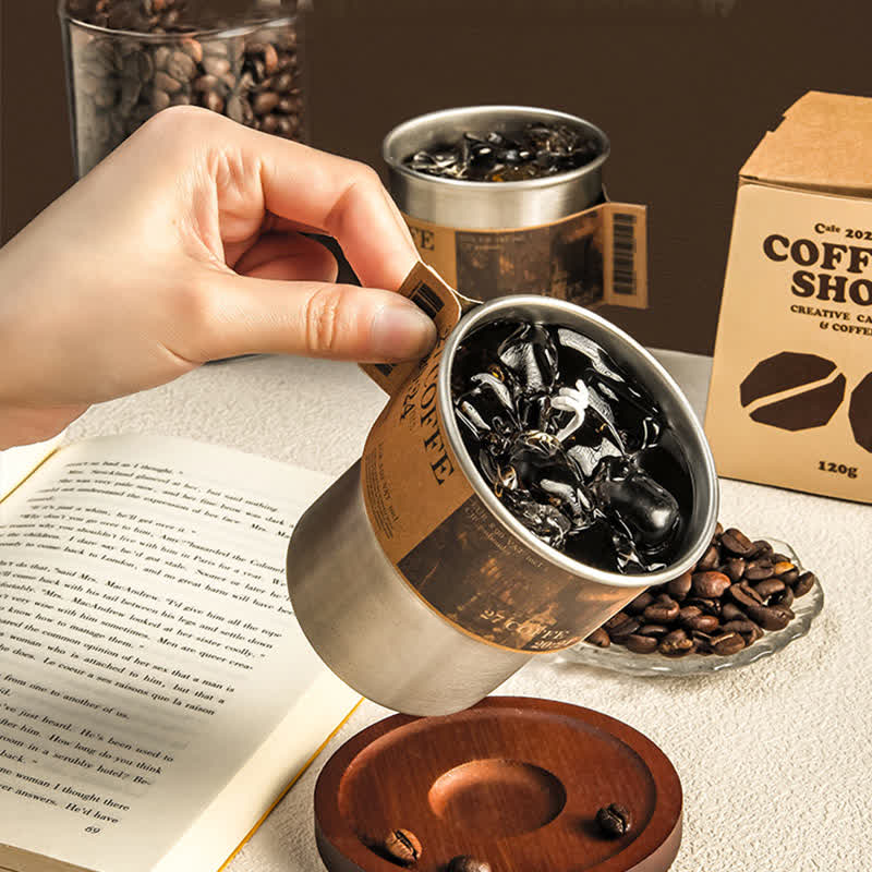 Bougie parfumée au café, cadeau de décoration intérieure