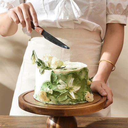 Plateau en bois transparent, assiette à dessert