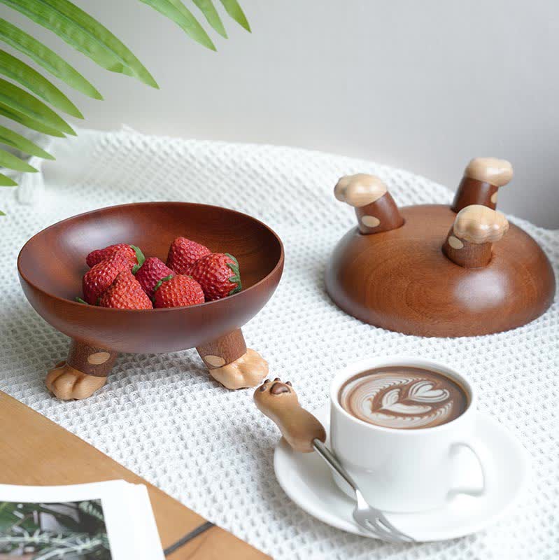 Plateau de fruits créatif à trois pieds