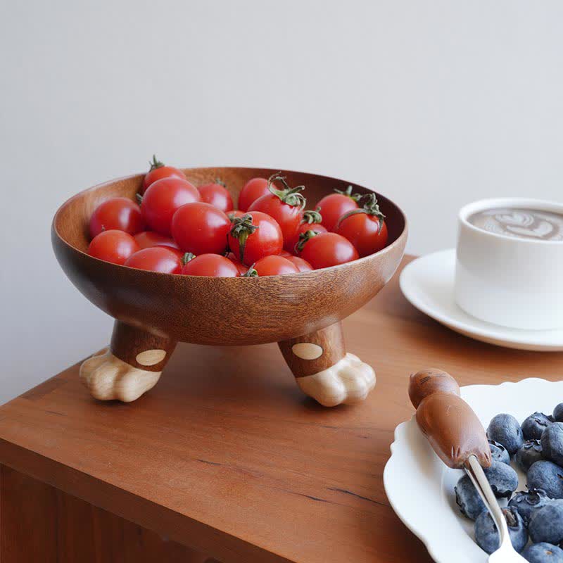 Plateau de fruits créatif à trois pieds