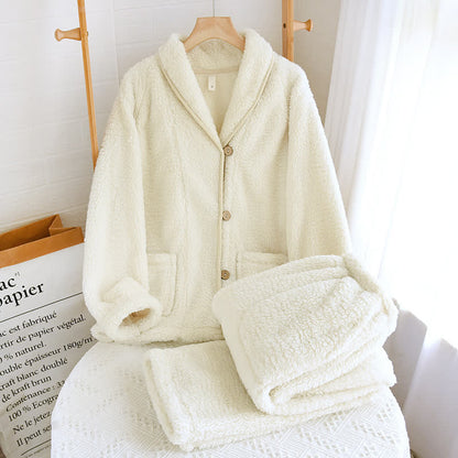 Ensemble de pyjama en polaire simple et de couleur unie pour couples
