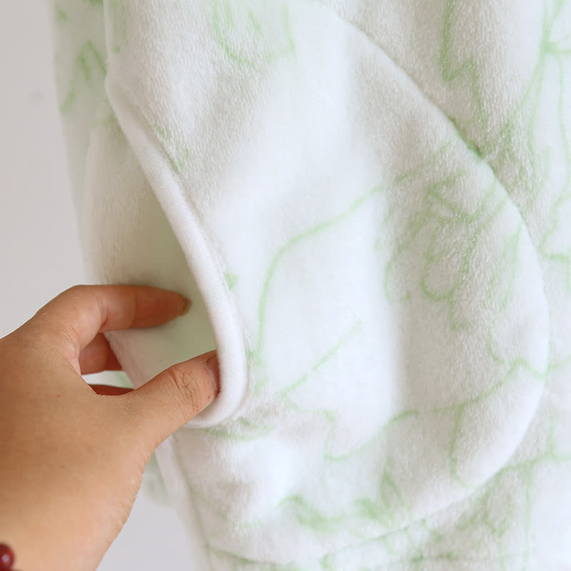 Rural Lotus – Ensemble pyjama en flanelle chaude