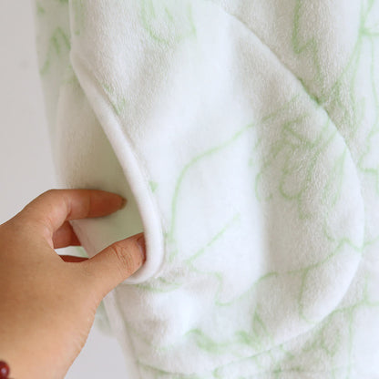 Rural Lotus – Ensemble pyjama en flanelle chaude