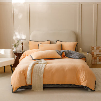 Housse de couette en polaire chaude