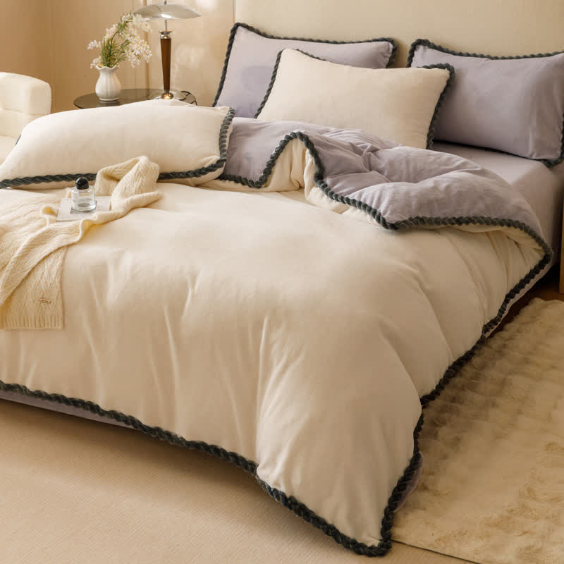 Housse de couette en polaire chaude