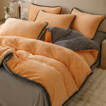 Housse de couette en polaire chaude