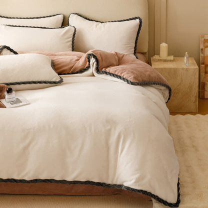 Housse de couette en polaire chaude