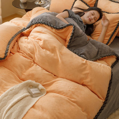 Housse de couette en polaire chaude