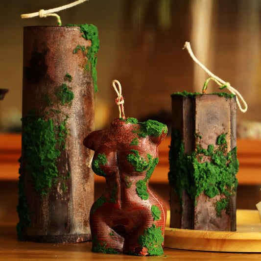 Bougie parfumée décorative Green Hills & Moss Art