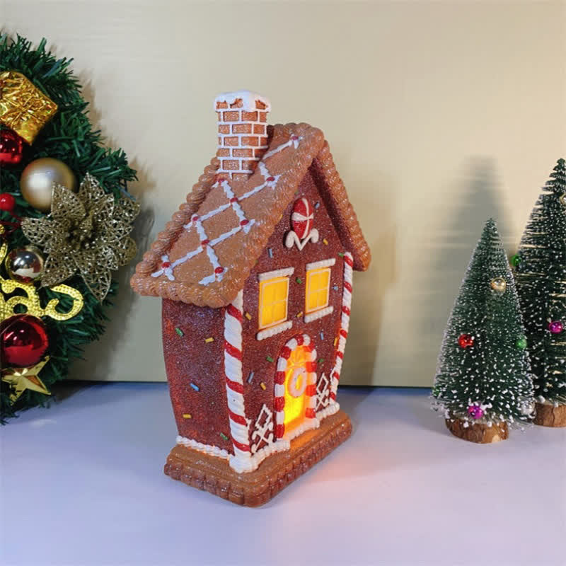 Décoration lumineuse en pain d'épices pour Noël