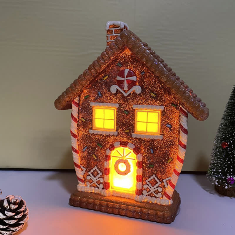 Décoration lumineuse en pain d'épices pour Noël