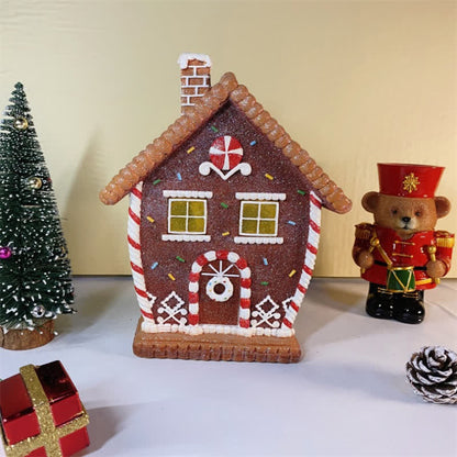 Décoration lumineuse en pain d'épices pour Noël