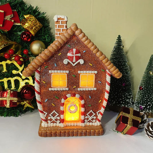 Décoration lumineuse en pain d'épices pour Noël