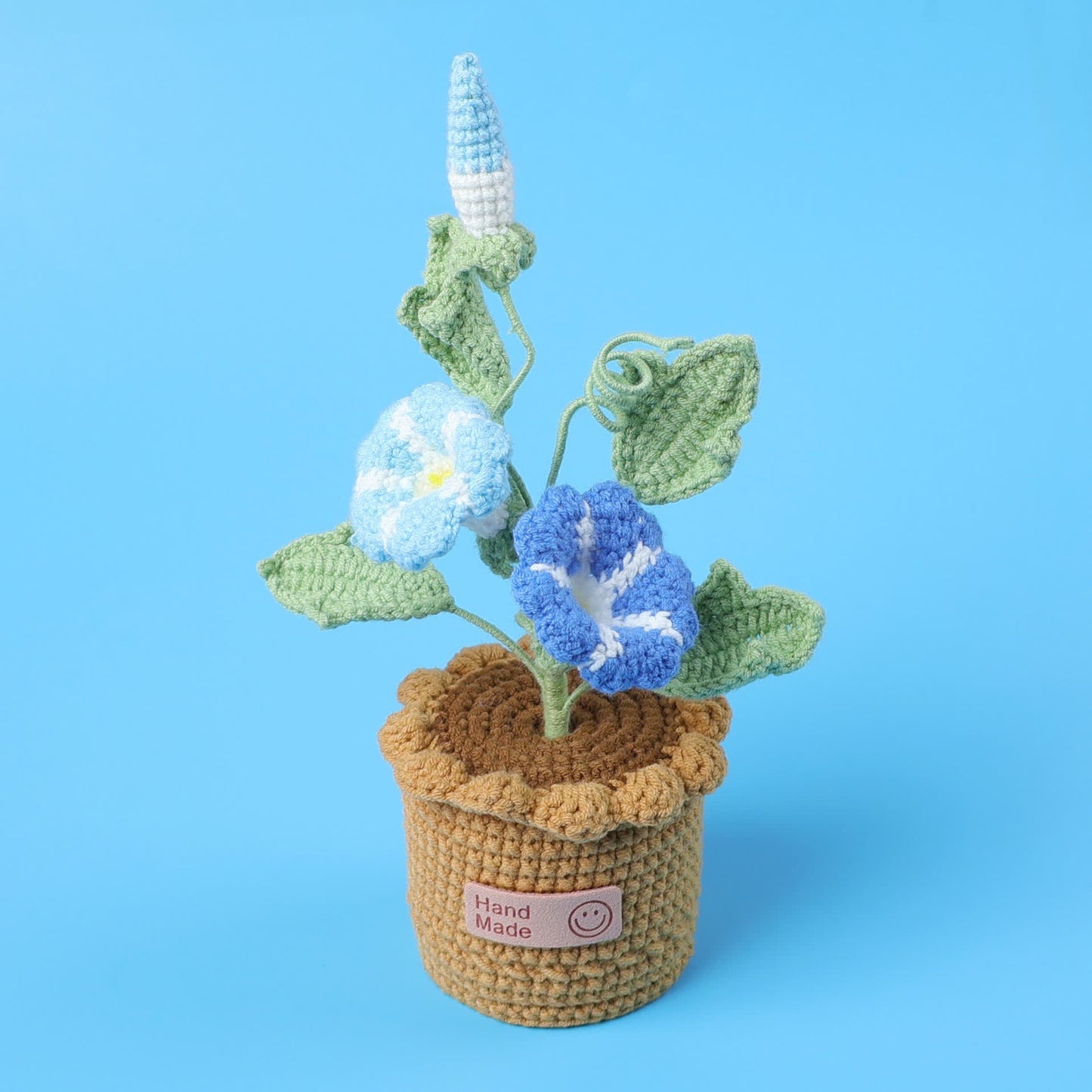 Ornement tissé « Morning Glory » dans un pot