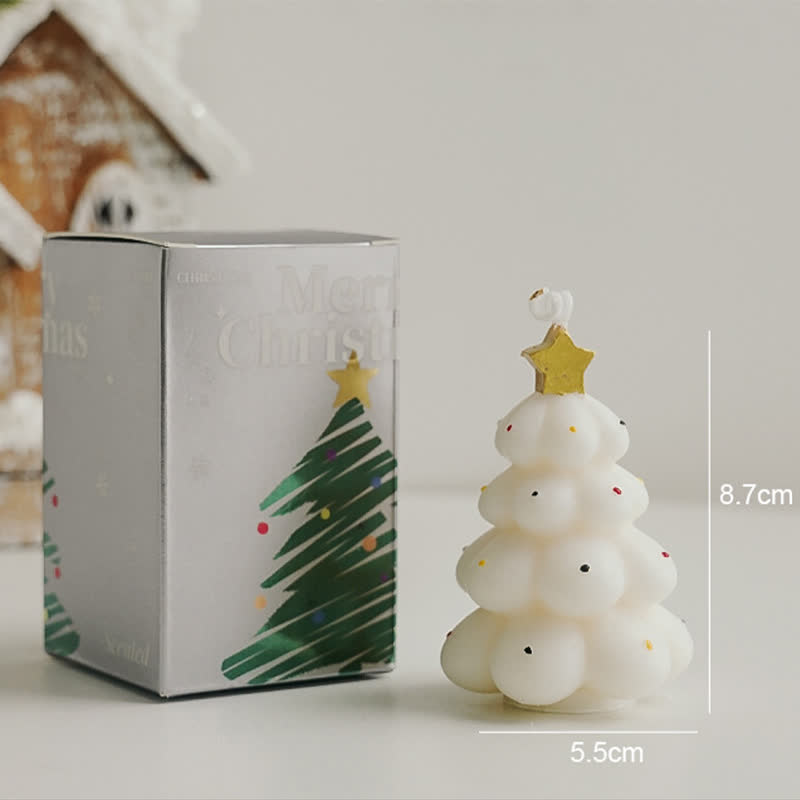 Bougie parfumée décorative pour sapin de Noël