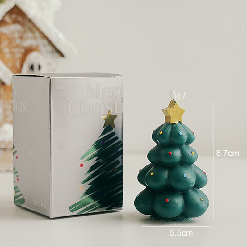 Bougie parfumée décorative pour sapin de Noël