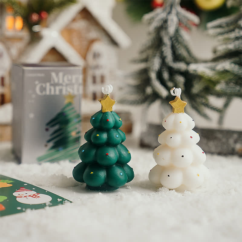 Bougie parfumée décorative pour sapin de Noël
