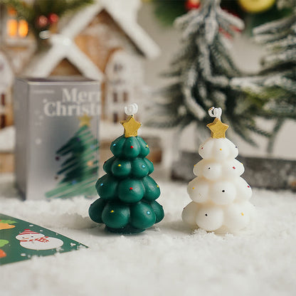 Bougie parfumée décorative pour sapin de Noël