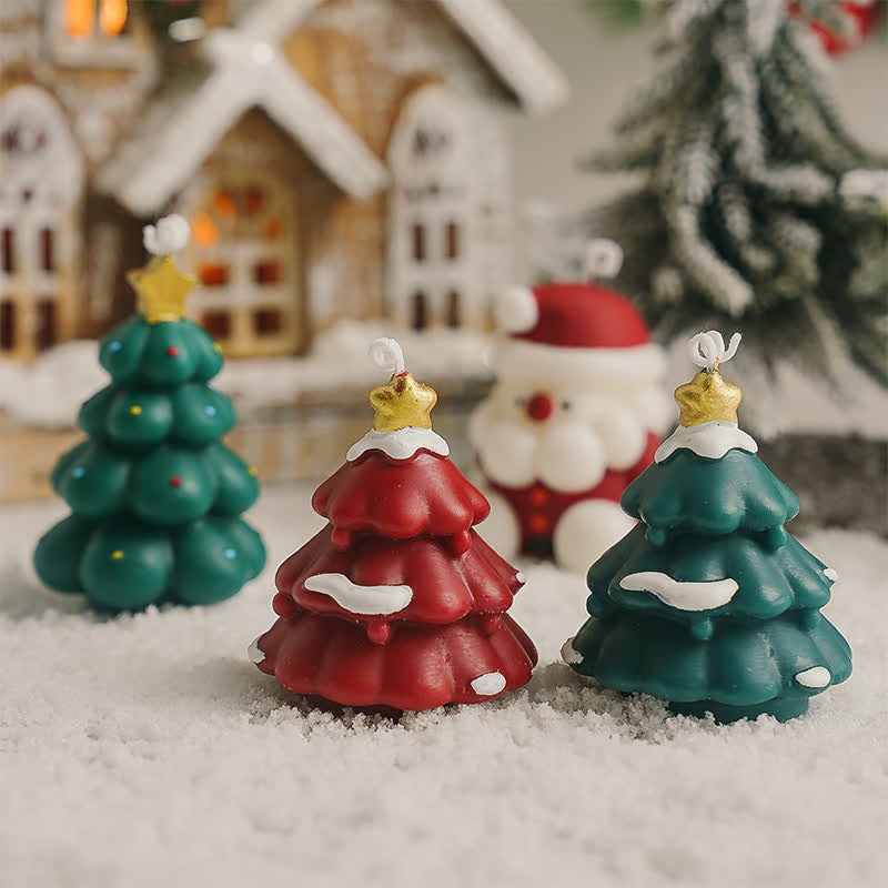 Bougie parfumée décorative pour sapin de Noël