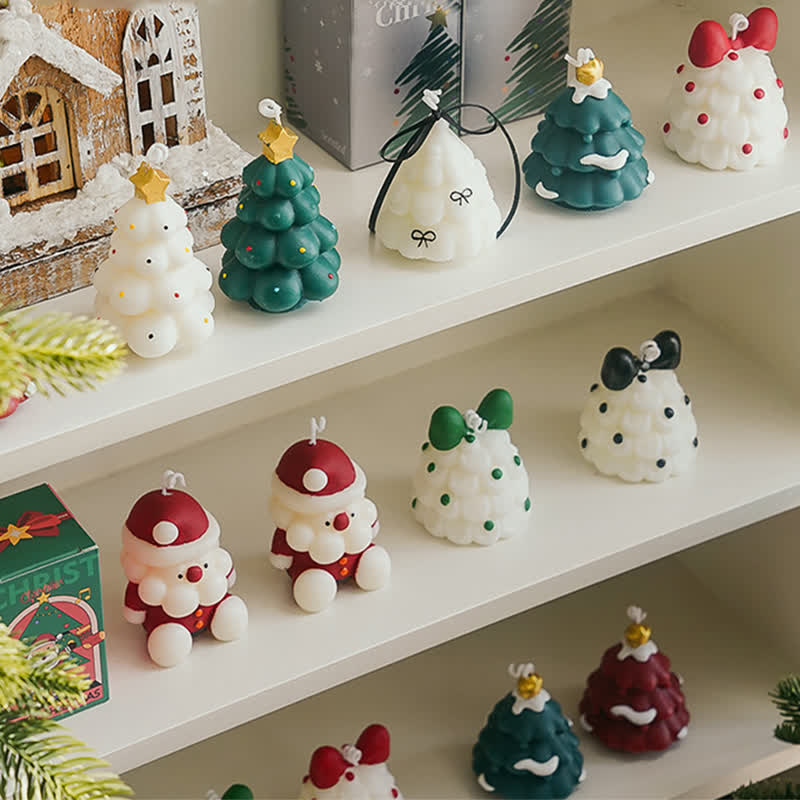 Bougie parfumée décorative pour sapin de Noël
