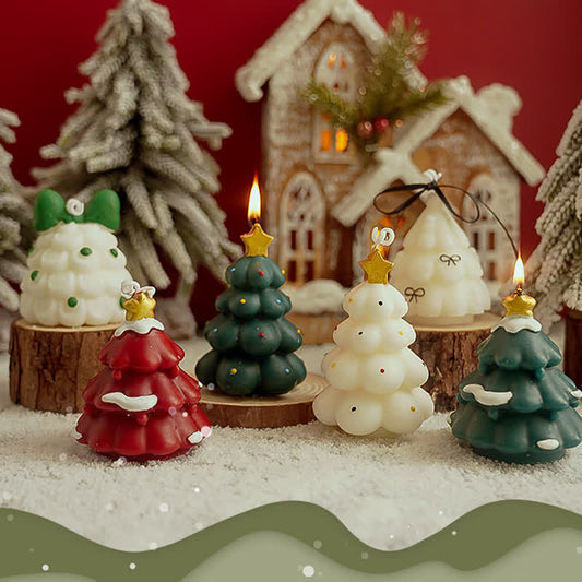 Bougie parfumée décorative pour sapin de Noël