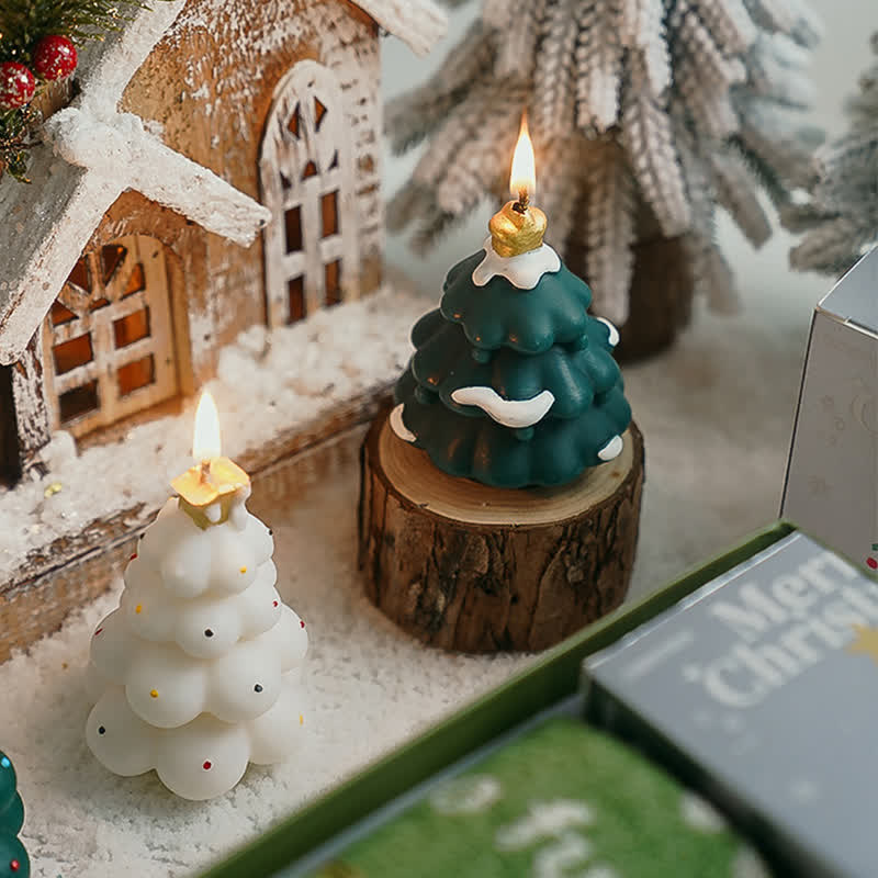 Bougie parfumée décorative pour sapin de Noël