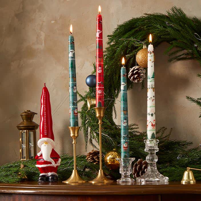 Bougie parfumée festive de Noël (2 pièces)