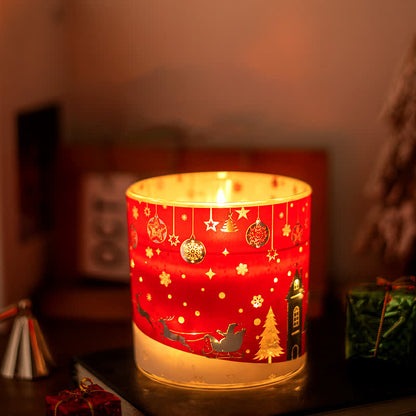 Bougie d'aromathérapie créative et lumineuse pour Noël