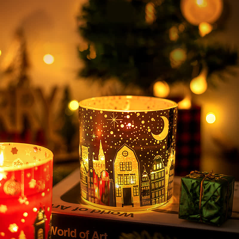 Bougie d'aromathérapie créative et lumineuse pour Noël