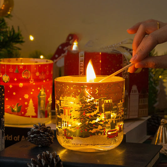 Bougie d'aromathérapie créative et lumineuse pour Noël