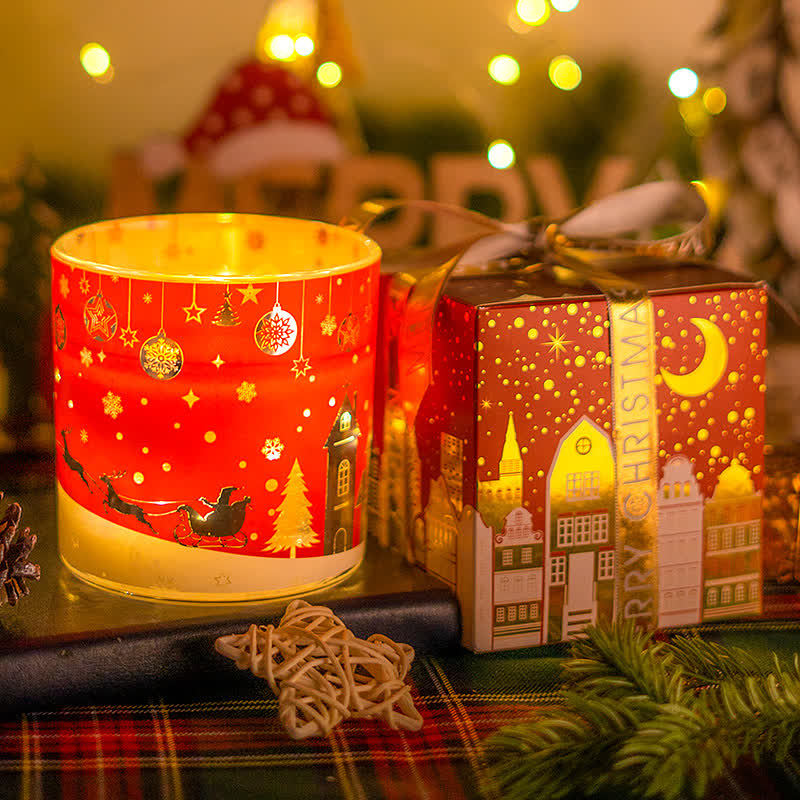 Bougie d'aromathérapie créative et lumineuse pour Noël