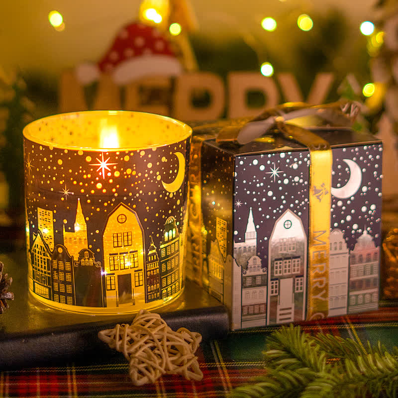Bougie d'aromathérapie créative et lumineuse pour Noël