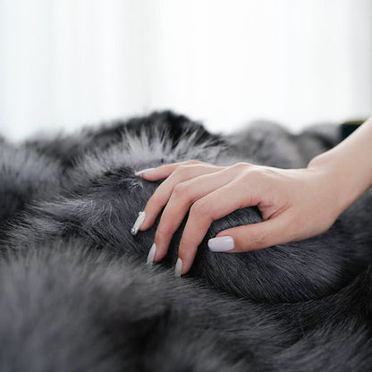 Couverture luxueuse en fausse fourrure pour l'hiver