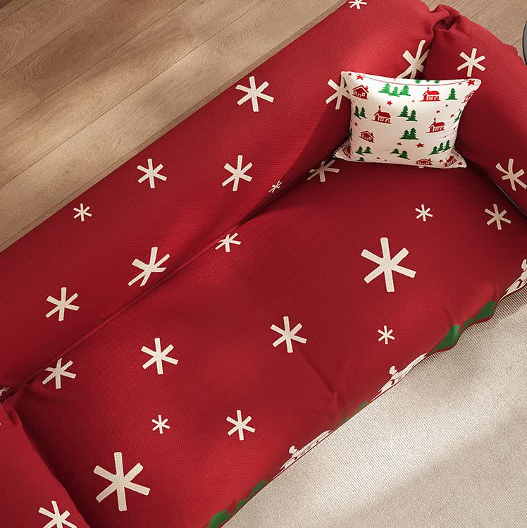 Housse de canapé douce et antidérapante pour Noël