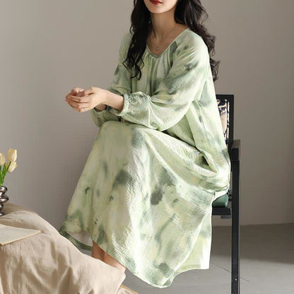 Chemise de nuit longue avec rembourrage de poitrine en coton